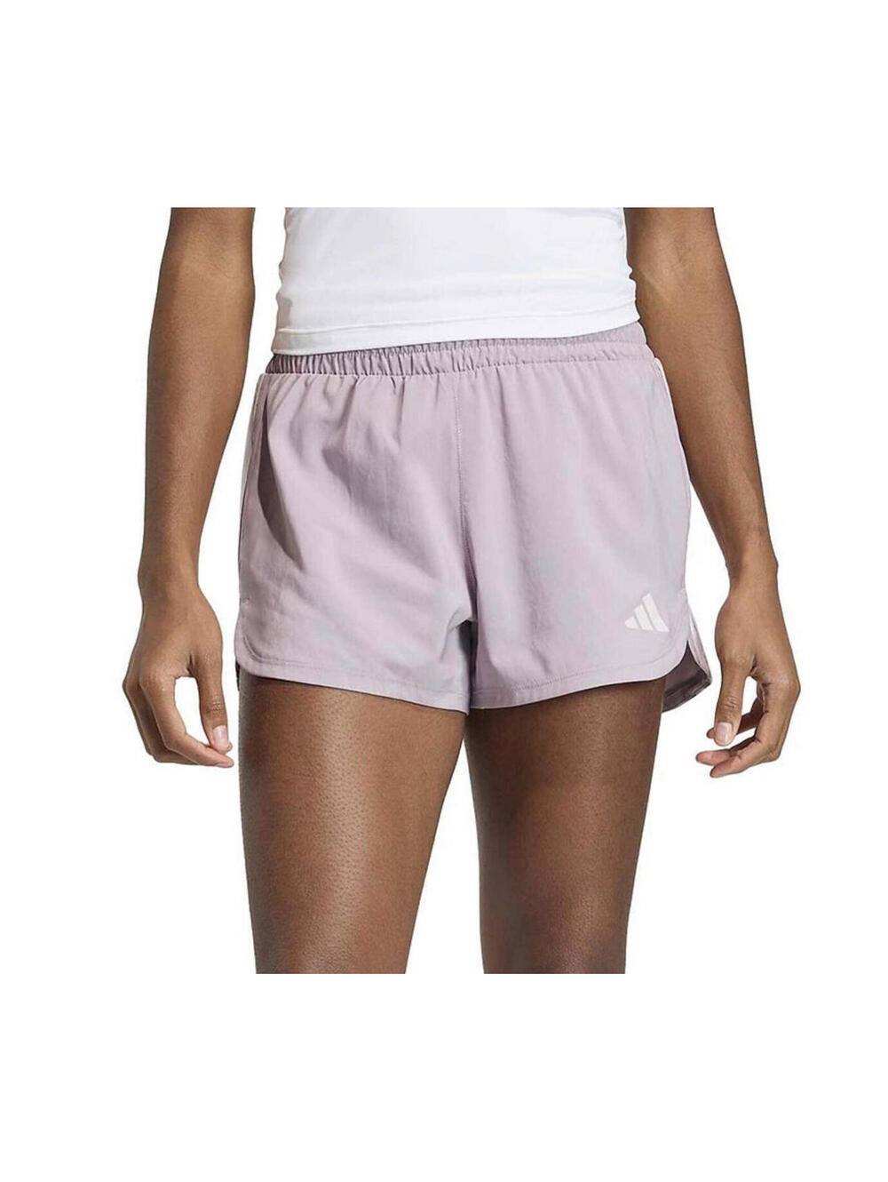 Adidas Pacer 3” Running Shorts Lavender Activewear Athleisure Gym